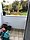 Balkon mit Blick in den Garten